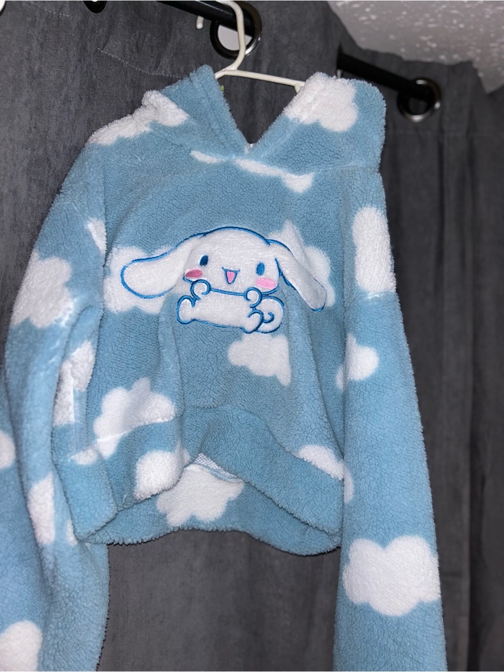 cinnamon roll crop hoodie kids 10 
new without tags